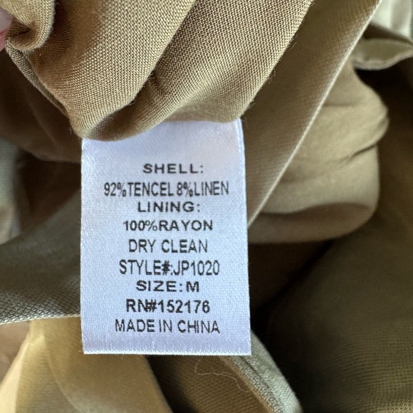 Reset by Jane High Waist Linen Blend Shorts - Picture 7 of 7